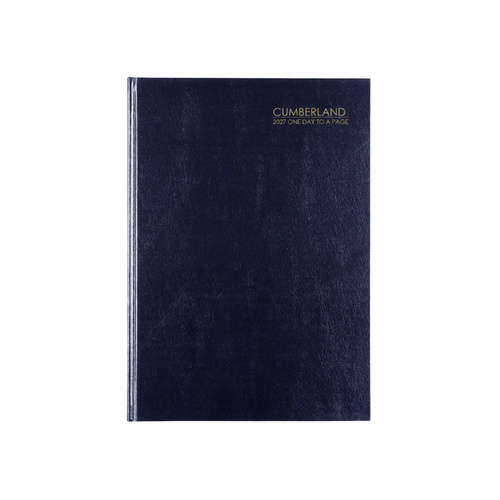 2027 Diary Cumberland Classic A4 Day to Page Blue, 41ECBL27
