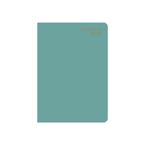 2027 Diary Cumberland Pocket A7 Week to View Jade Frost, 77ASS27