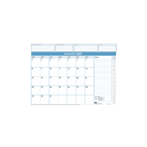 2027 Refill Sasco Deluxe 518x387mm Desk Pad, 1055227RFL