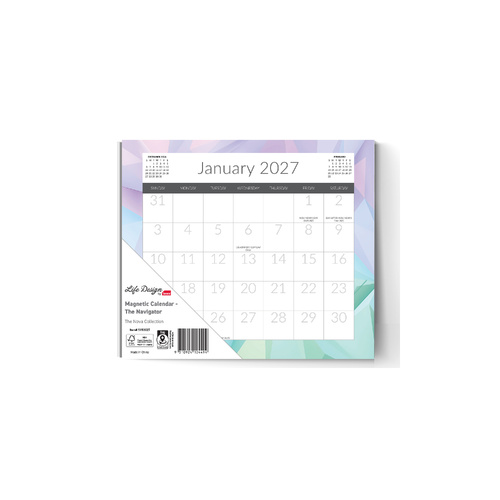 2027 Calendar Life Design by Sasco Nova Magnetic Wall, 5153027