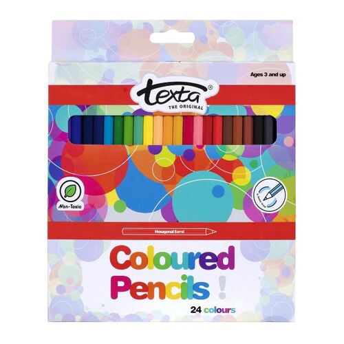 Texta Coloured Pencils - Pack of 24 0245820