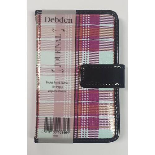 Debden Retro Pocket Ruled Journal- Purple 14x 9cm RPJ33