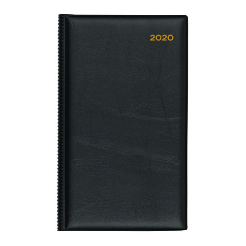 2020 Collins Belmont Diary Desk Octavo Day to Page Tabs Black 61PA.V99-20
