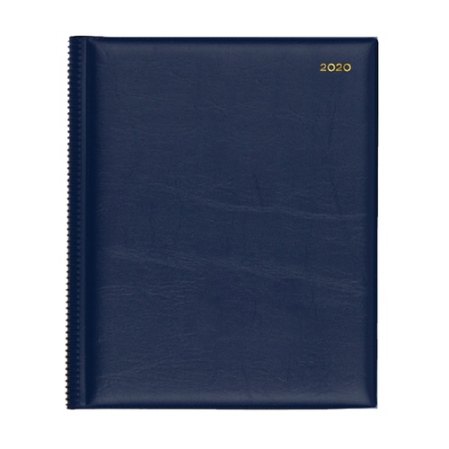 2020 Collins Belmont Desk Diary Manager Week to View Navy QBA47.V59-20