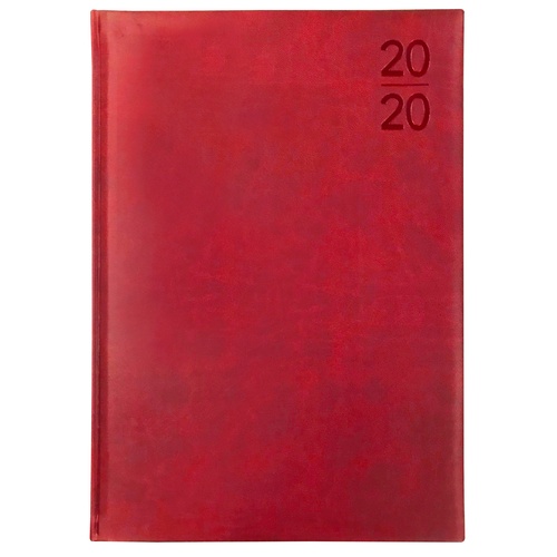 2020 Debden Silhouette Diary A4 Day to Page Red S4100.P33-20