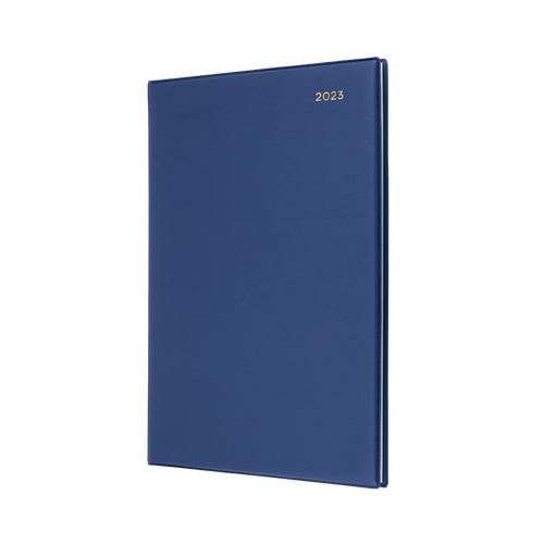 2023 Diary Collins Belmont Desk A4 2 Days to a Page Navy 247.V59