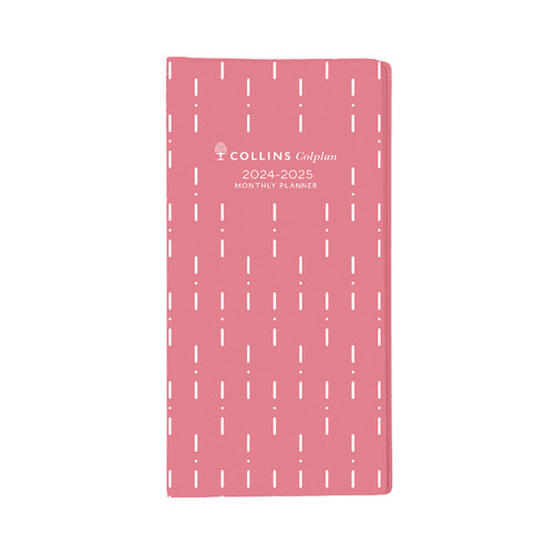 2024-2025 2-Year Diary Collins Colplan B6/7 Month to View Pink 11W.V50