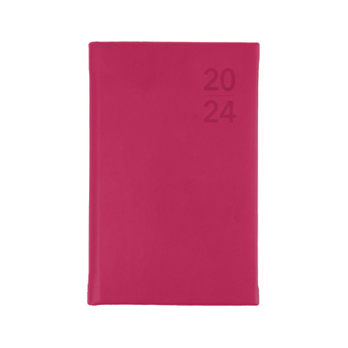 2024 Diary Collins Silhouette B7R Week to View Pink S6700.P50