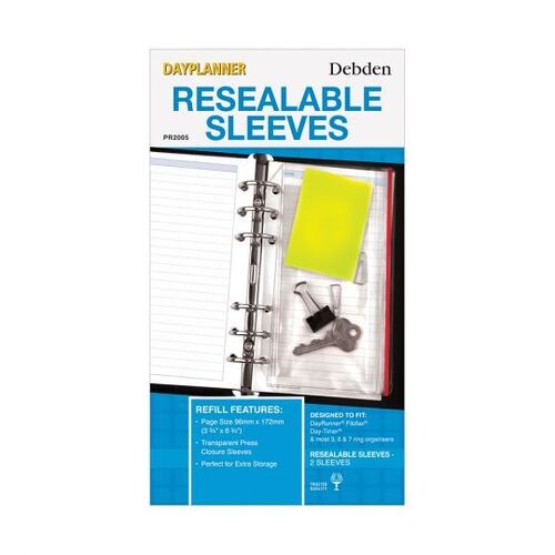 Debden DayPlanner Refill Personal Resealable Sleeves PR2005 