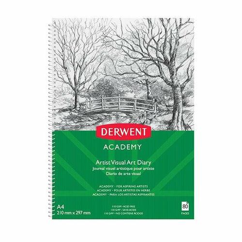 Derwent Academy Visual Art Diary - A4 80 Pages R31130F