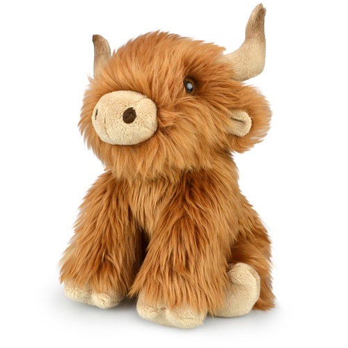 Korimco Lil Friends Plush 30cm Highland Cow Soft Cuddly Plush Toy, 57I0308742
