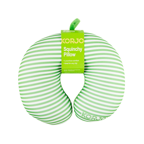 Korjo Squinchy Travel Neck Pillow - Green