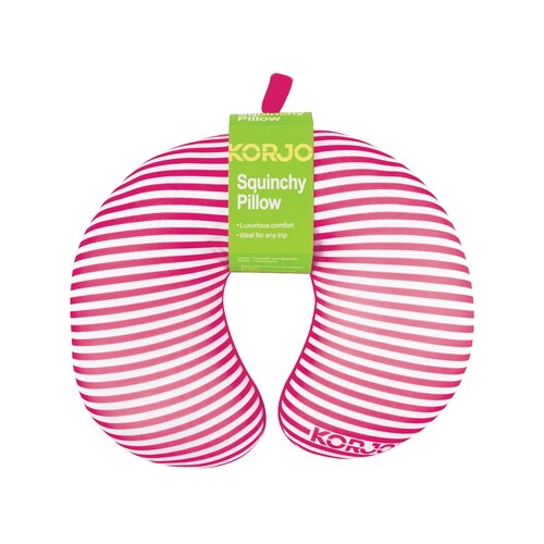 Korjo Squinchy Travel Neck Pillow - Pink SQ006