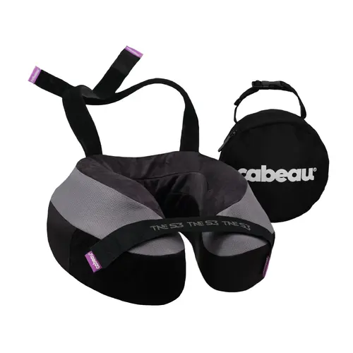 Cabeau Travel Pillow The Neck's Evolution S3 with Strap System - Grey TNEP3426