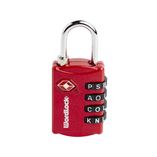Korjo Luggage Lock Wordlock TSA Compliant Red Travel Accessories WLLL