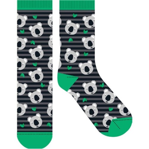 EJF Frankly Funny Novelty Socks, One Size Fits Most - Koala Face E6325