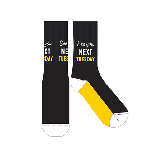 EJF Frankly Funny Novelty Socks, One Size Fits Most - See You Next Tuesday E7089