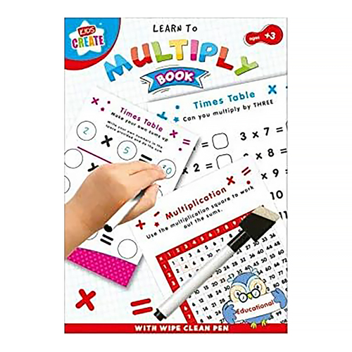 Kids Create Wipe Clean Book Learn To Multiply Ages 5+