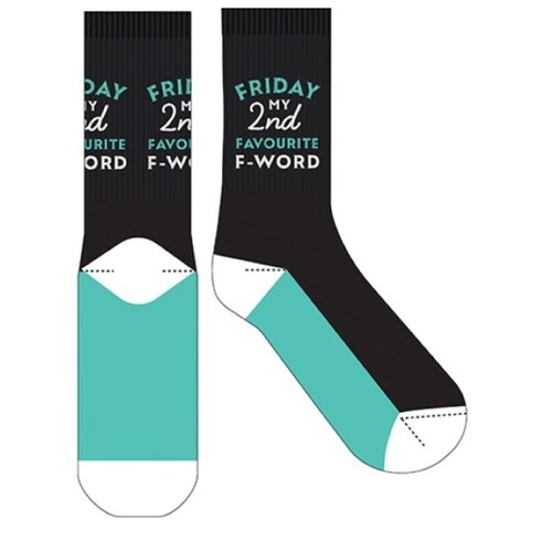 EJF Frankly Funny Novelty Socks, One Size Fits Most - Fav F Word E9118