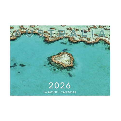 2026 Calendar Australia 16-Month Horizontal Wall, Design Group CAL26007