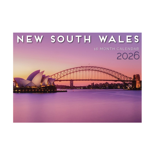 2026 Calendar New South Wales 16-Month Horizontal Wall, Design Group CAL26009
