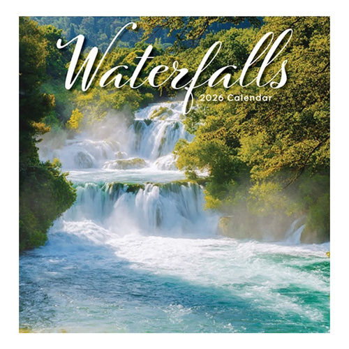 2026 Calendar Waterfalls Square Wall, Design Group CAL26041