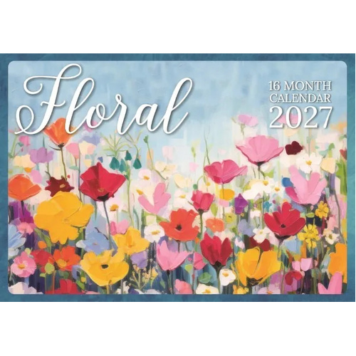 2027 16-Month Calendar Design Group Floral Horizontal Wall, CAL27005