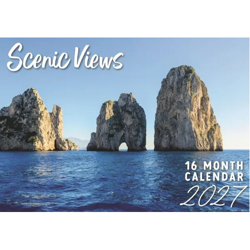2027 16-Month Calendar Design Group Scenic Views Horizontal Wall, CAL27015