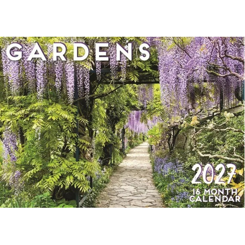 2027 16-Month Calendar Design Group Gardens Horizontal Wall, CAL27024