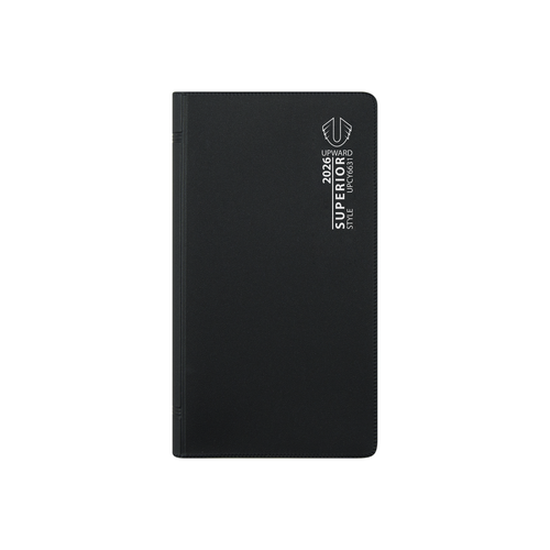 2026 Diary Upward Superior Pocket A6/7 Week to Page Black UPCY6631