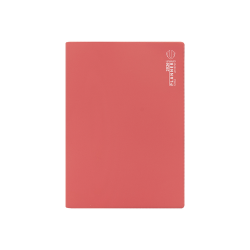 2026 Planner Upward 9751 A4 Month to View Red UPCY9751