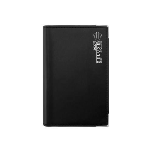 2027 Diary Upward Deluxe A6/7 Week to View Wiro Black, UPCY6442