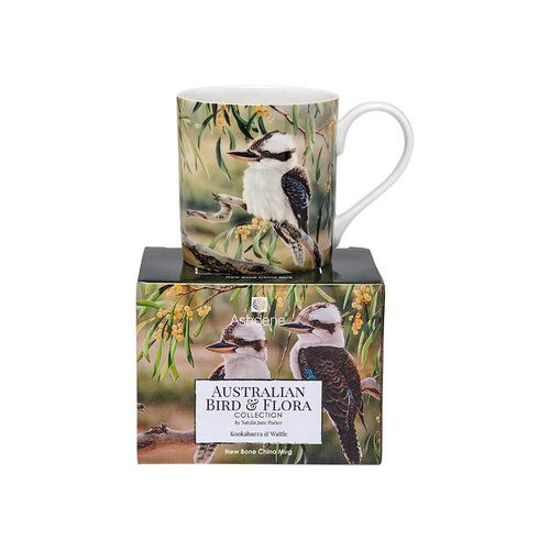 Australian Bird & Flora City Mug - Kookaburra & Wattle - from Ashdene 517343 Ladelle