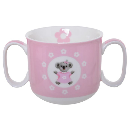 Marja Leena Baby's First Double Handled Mug Pink, Baby Gift, Gibson Gifts 20354