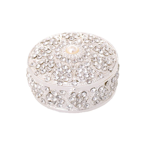 Trinket Box Diamond Bling, Jewellery Case, Gibson Gifts 20756