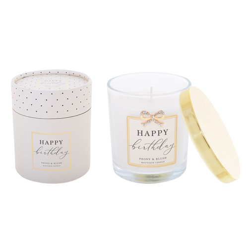 Scented Candle Jewelled Happy Birthday, Gift For Her, Gibson Gifts 20844