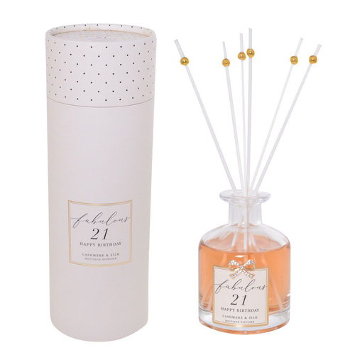 Reed Diffuser Jewelled Fabulous 21 Happy Birthday, Gift For Her, Gibson Gifts 20855