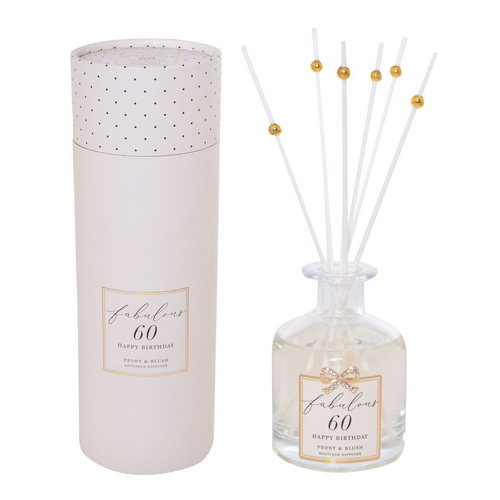 Reed Diffuser Jewelled Fabulous 60 Happy Birthday, Gift For Her, Gibson Gifts 20859
