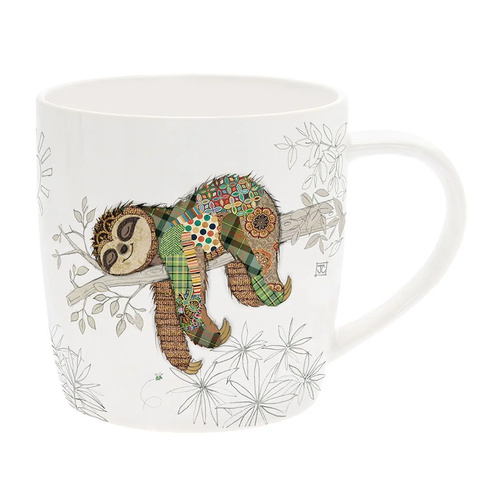 Bug Art Kooks Mug 400mL Simon Sloth, Gibson Gifts 21156