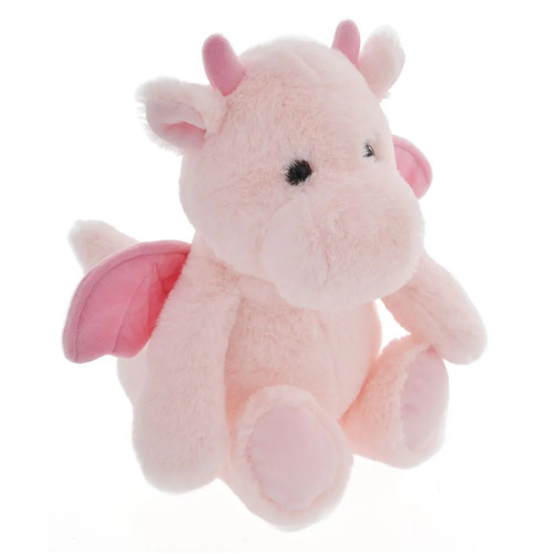 Gibson Gifts Baby Plush 25cm Winged Dinosaur Pink, 26022