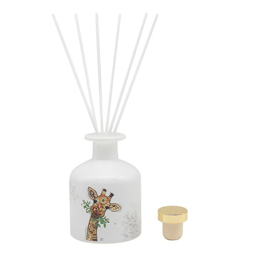 Bug Art Kooks Reed Diffuser Gina Giraffe Hand Poured Boutique Diffuser Cashmere & Silk, 26043