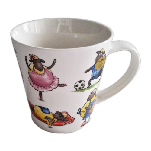 L & P Home & Gifts Animals Behaving Madly Mug Sheep Fine China, 26450
