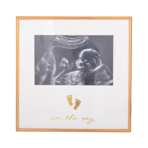 Gibson Gifts New Beginnings Photo Frame 6x4 One The Way White & Gold, 26487