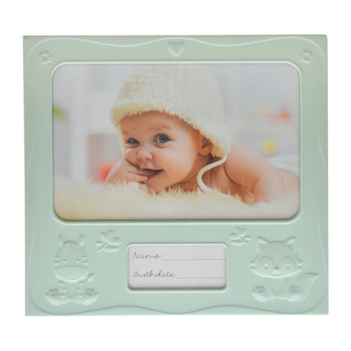 Gibson Gifts Baby Pastels Photo Frame 6x4 Green, 26490