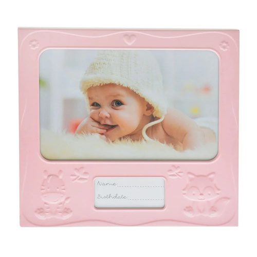 Gibson Gifts Baby Pastels Photo Frame 6x4 Pink, 26490