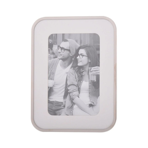 Gibson Gifts Silver Curve Photo Frame 4x6 Round Corner, 26512