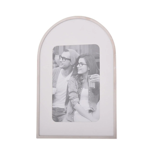 Gibson Gifts Silver Curve Photo Frame 4x6 Arch, 26513