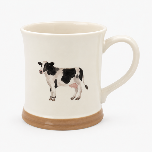 Gibson Gifts Country Life Mug 350mL Animal - Cow, 26615