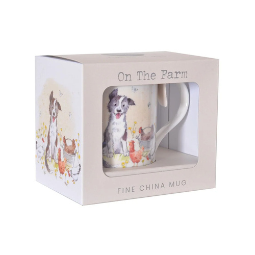 Gibson Gifts On The Farm Mug Border Collie, 26804