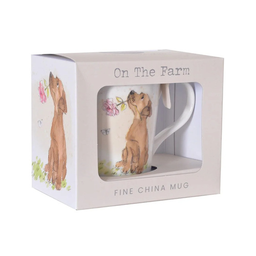 Gibson Gifts On The Farm Mug Yellow Labrador, 26804